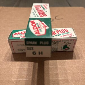 Aldor 6H Ultra Thrust Ignition Spark Plugs Burns away excess oil NOS