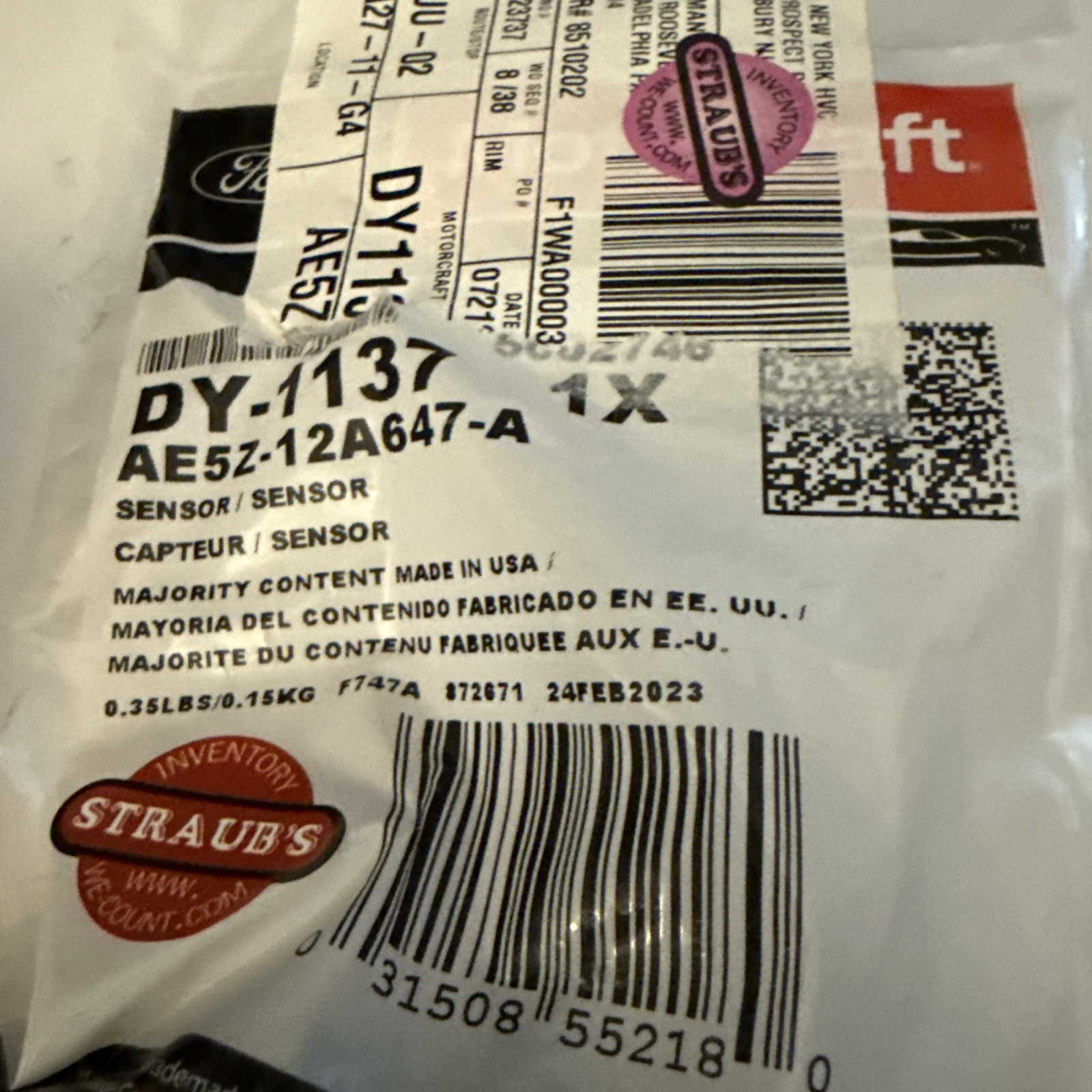 Ambient Air Temperature Sensor Motorcraft DY-1137 - Image 4