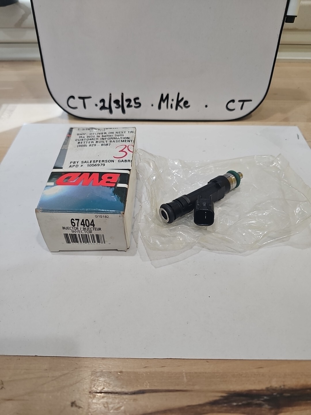 BWD Ignition Fuel Injector for Ford ( FJ803 ) (STANDARD # FJ803) - Image 3