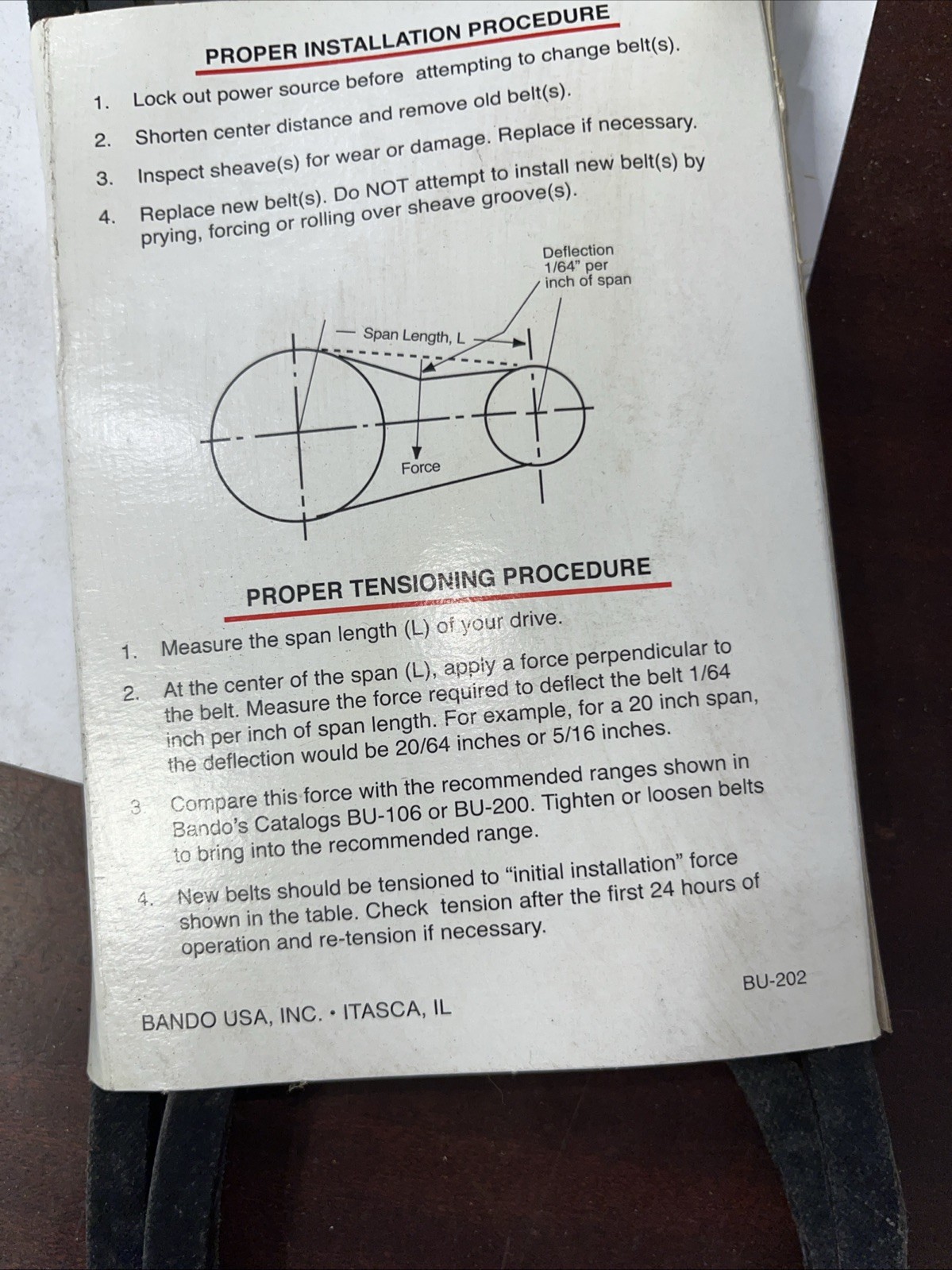 Bando V Belt A67 - Image 4