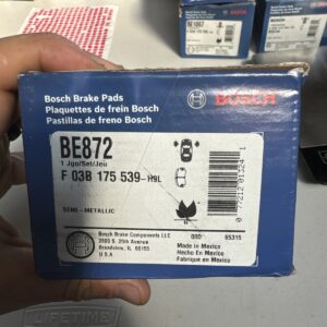 Bosch Disc Brake Pads Part # BE872