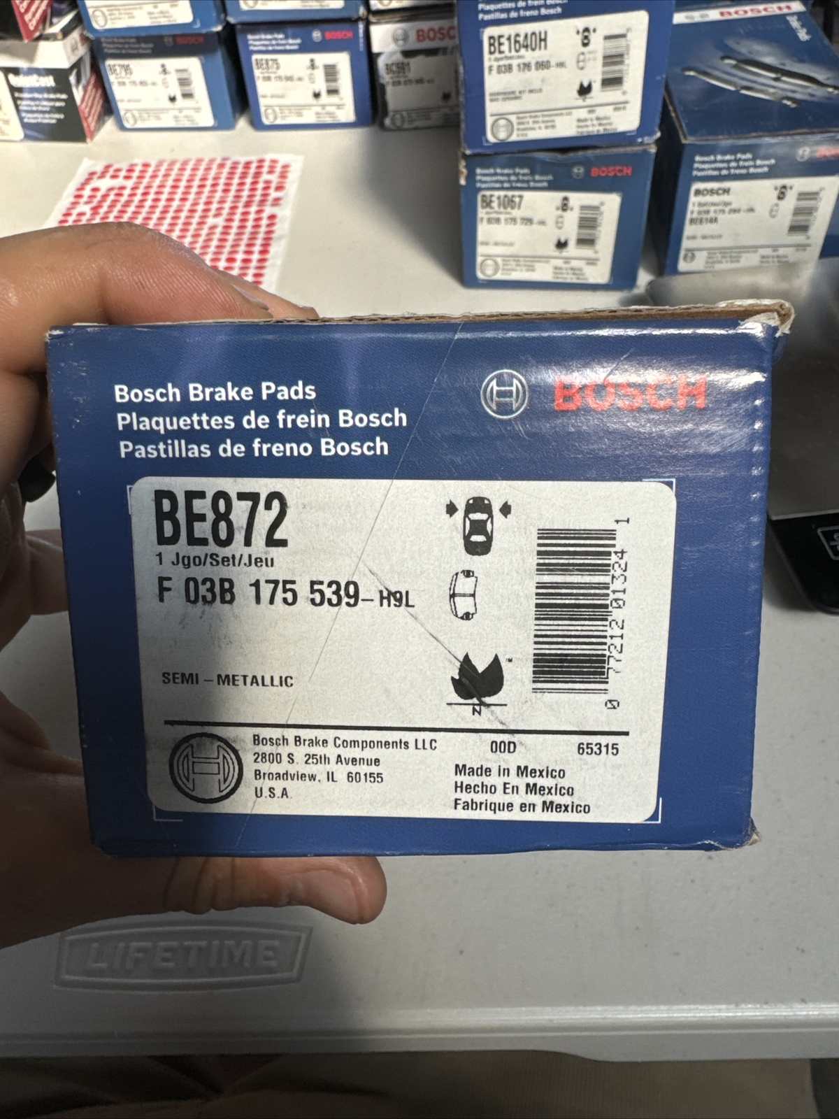 Bosch Disc Brake Pads Part # BE872