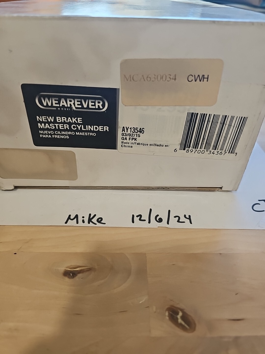 Brake Master Cylinder CARQUEST MCA630034 - Image 3