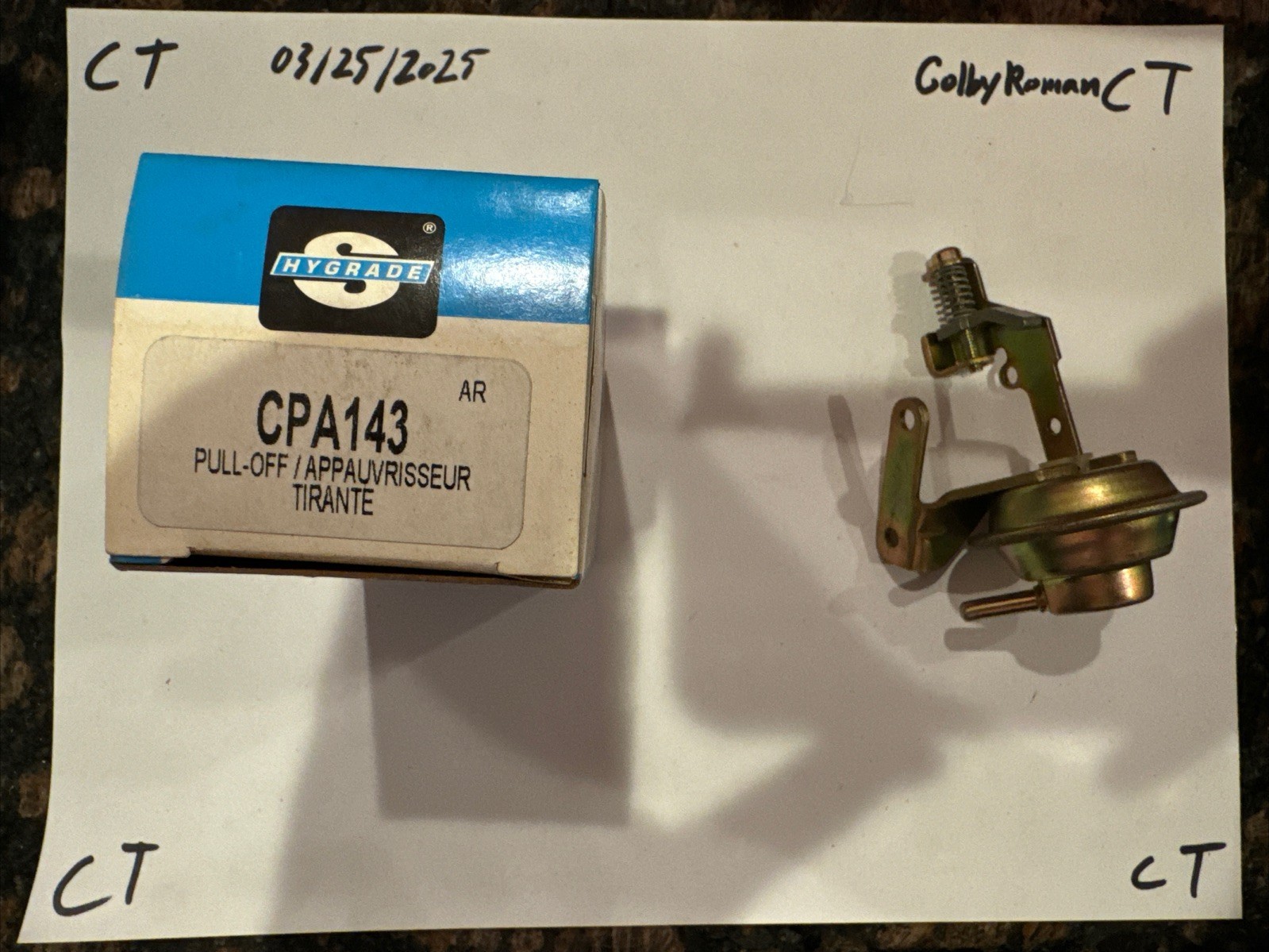Carburetor Choke Pull-Off Standard CPA143 - Image 3