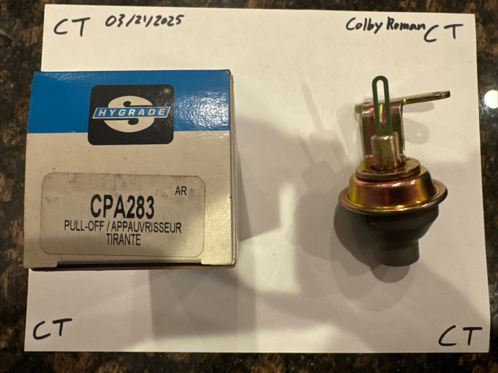 Carburetor Choke Pull-Off Standard CPA283 - Image 3