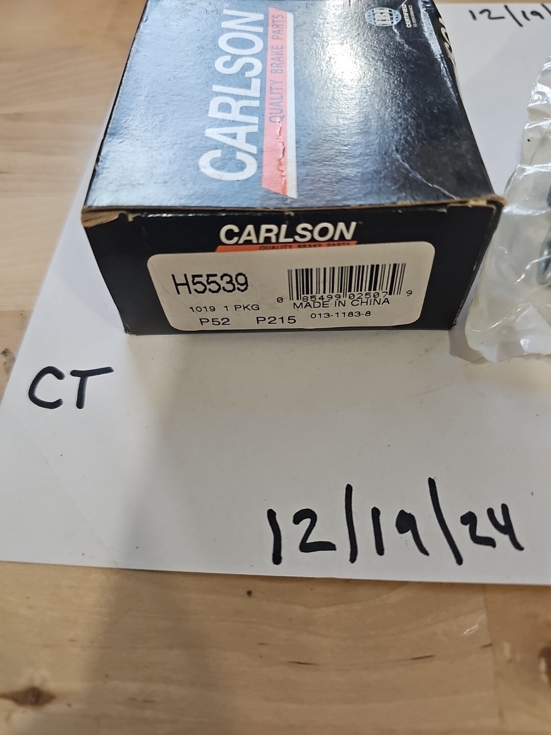 Carlson H5539 Disc Brake Hardware Kit - Image 4