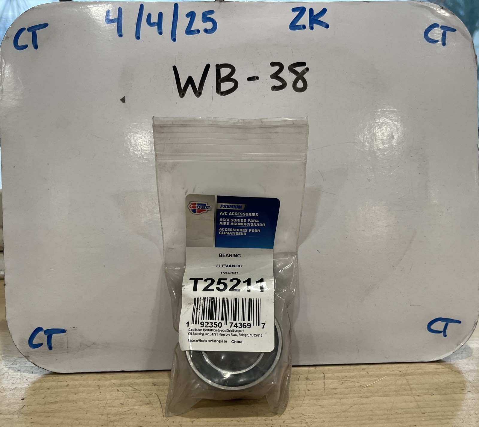 Carquest Premium Bearing T25211