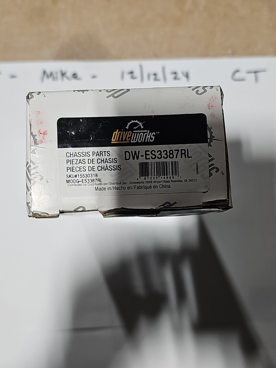 Carquest/Driveworks Tie Rod End DW-ES3387RL - Image 4