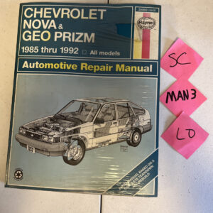 Chevrolet Nova and GEO Prism 1985 - 1992 Haynes Repair Manual 24060 (1642)
