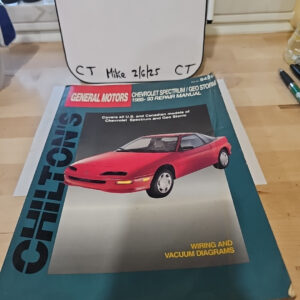 Chilton General Motors 1985-1993 Storm/Spectrum Repair Manual (8425) 28800