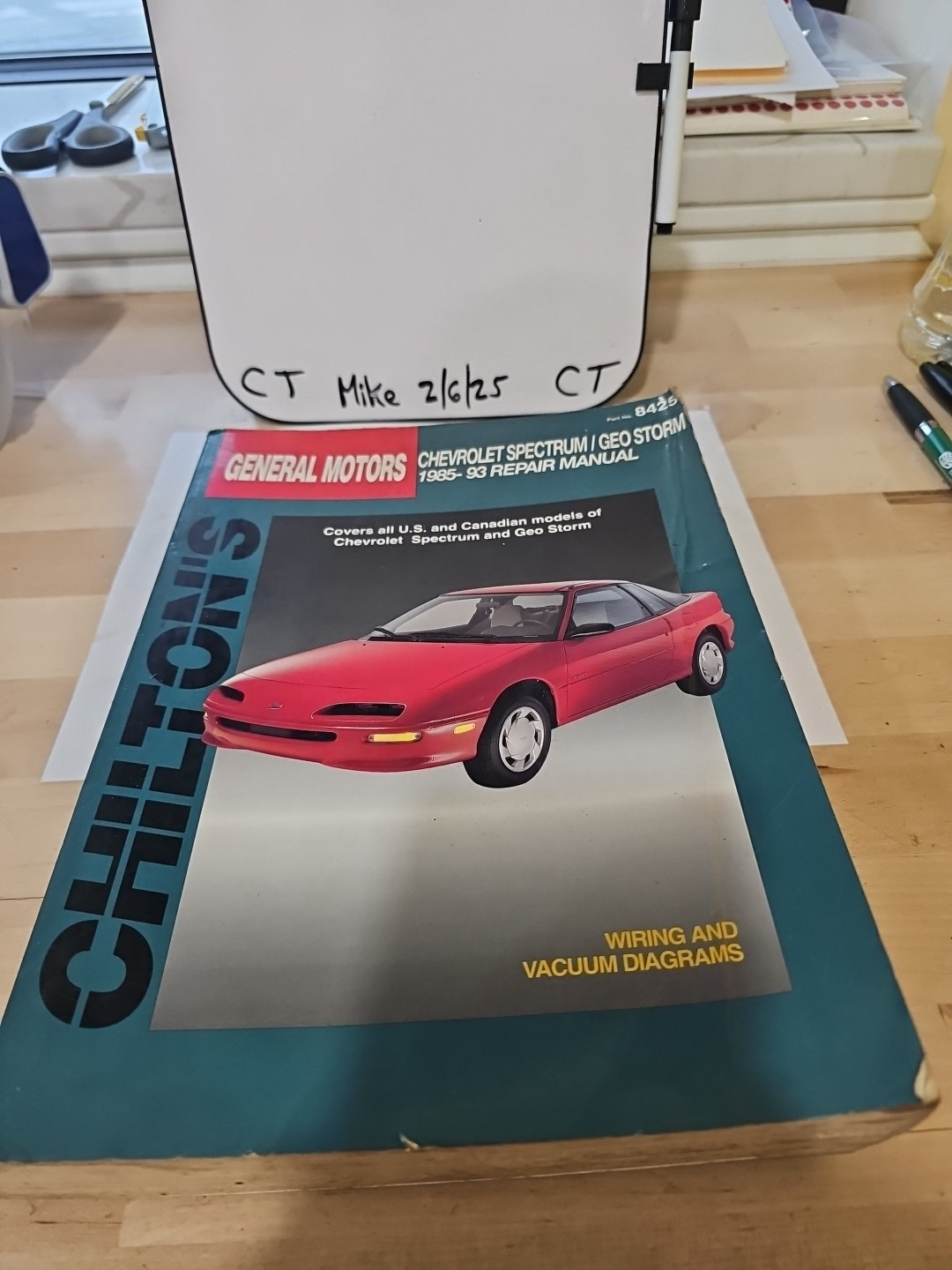 Chilton General Motors 1985-1993 Storm/Spectrum Repair Manual (8425) 28800