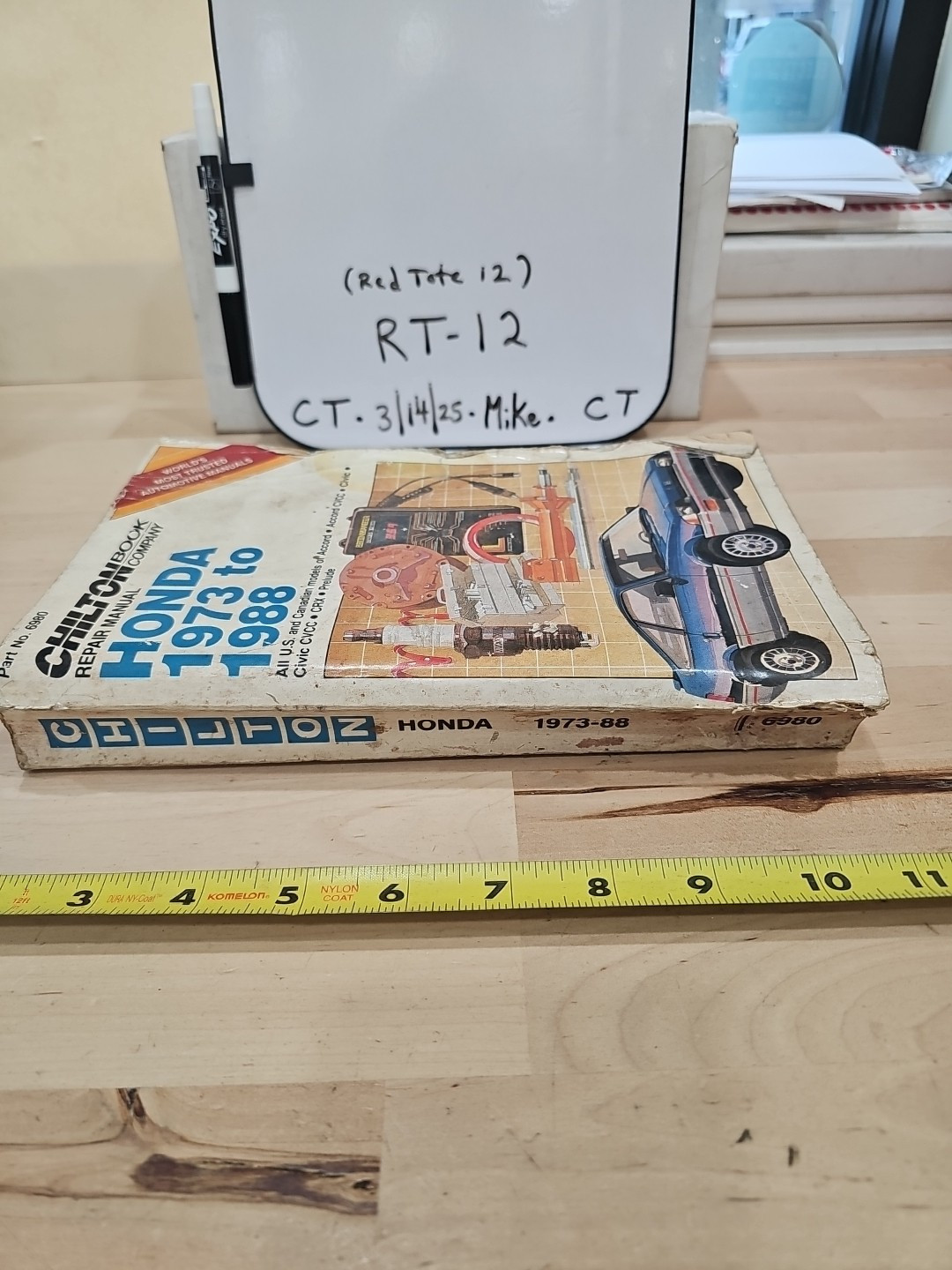 Chilton Repair Shop Manual 6980 Honda 73-88 Accord Civic Crx Prelude - Image 3