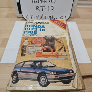 Chilton Repair Shop Manual 6980 Honda 73-88 Accord Civic Crx Prelude