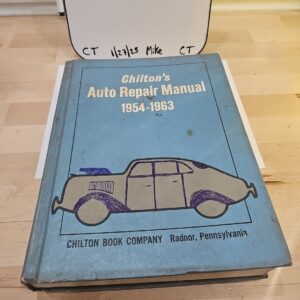 Chilton's Auto Repair Manual 1954-1963 Vintage Hardcover Book