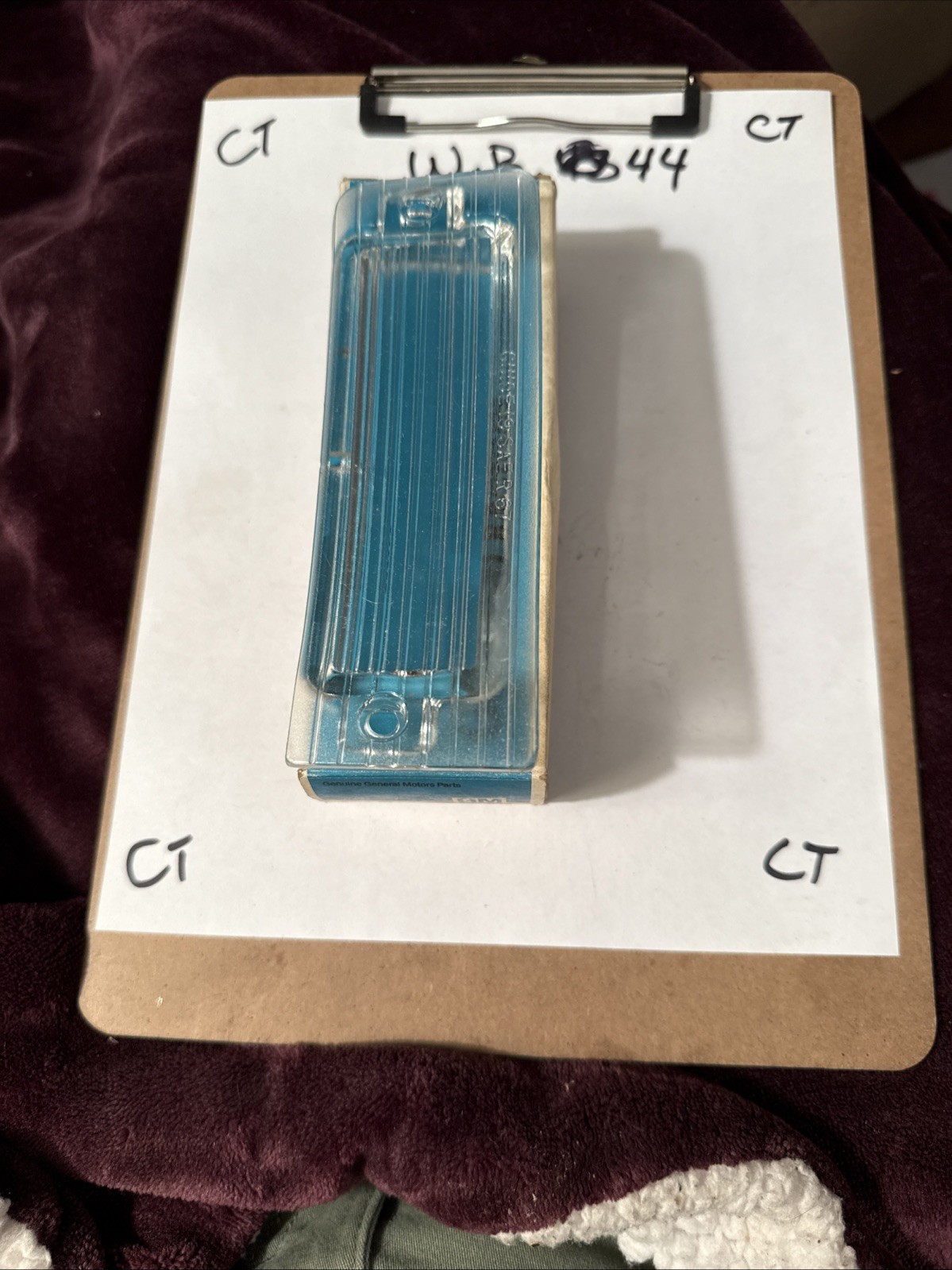 Corvette Left hand Back Up Light Lens - 1967 - NOS Genuine GM 5959241 OEM