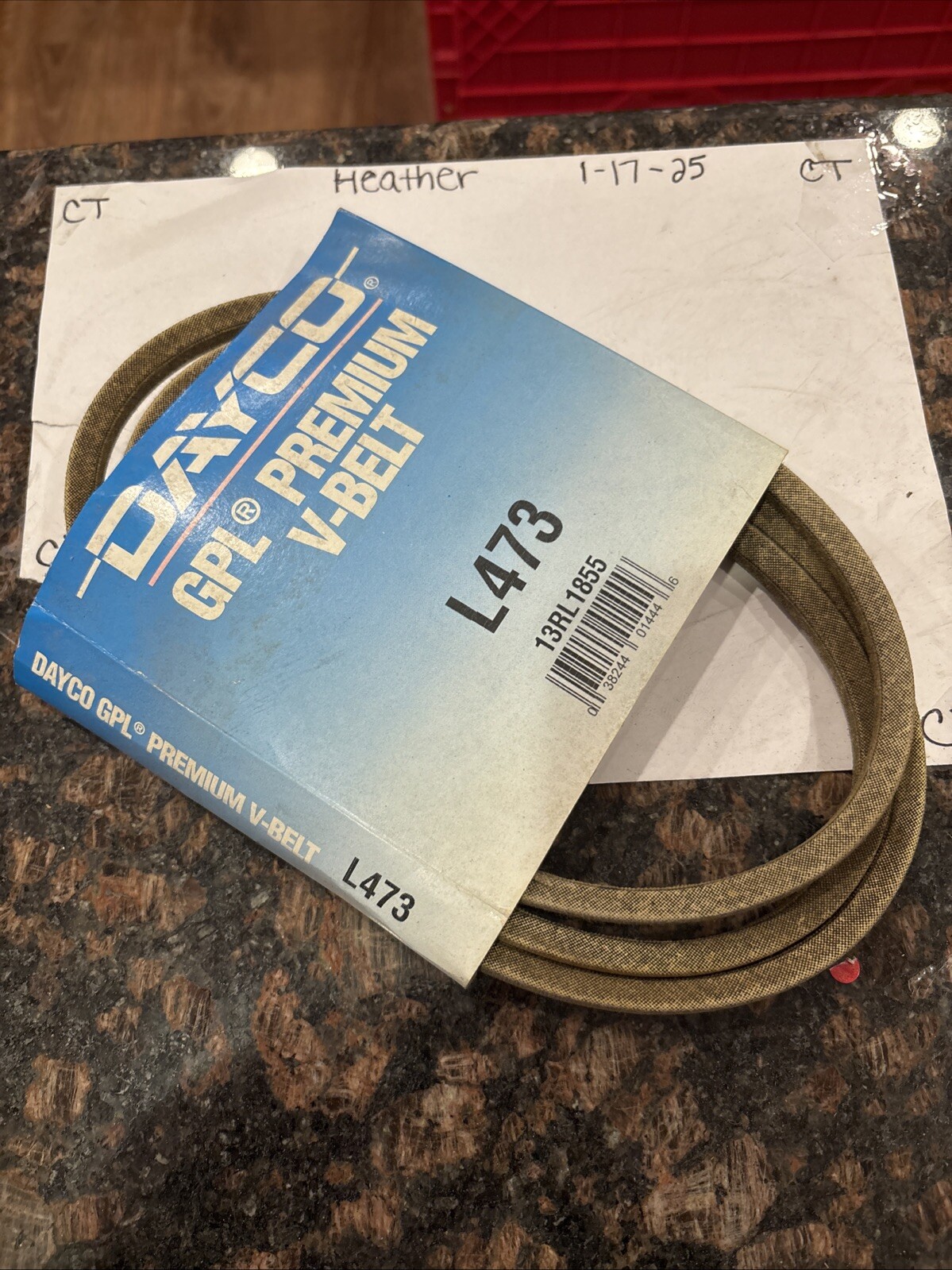 Dayco Grip-Power-Life # L473 13RL1855