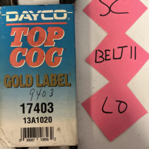 Dayco Top Cog Gold Label V-Belt 17403