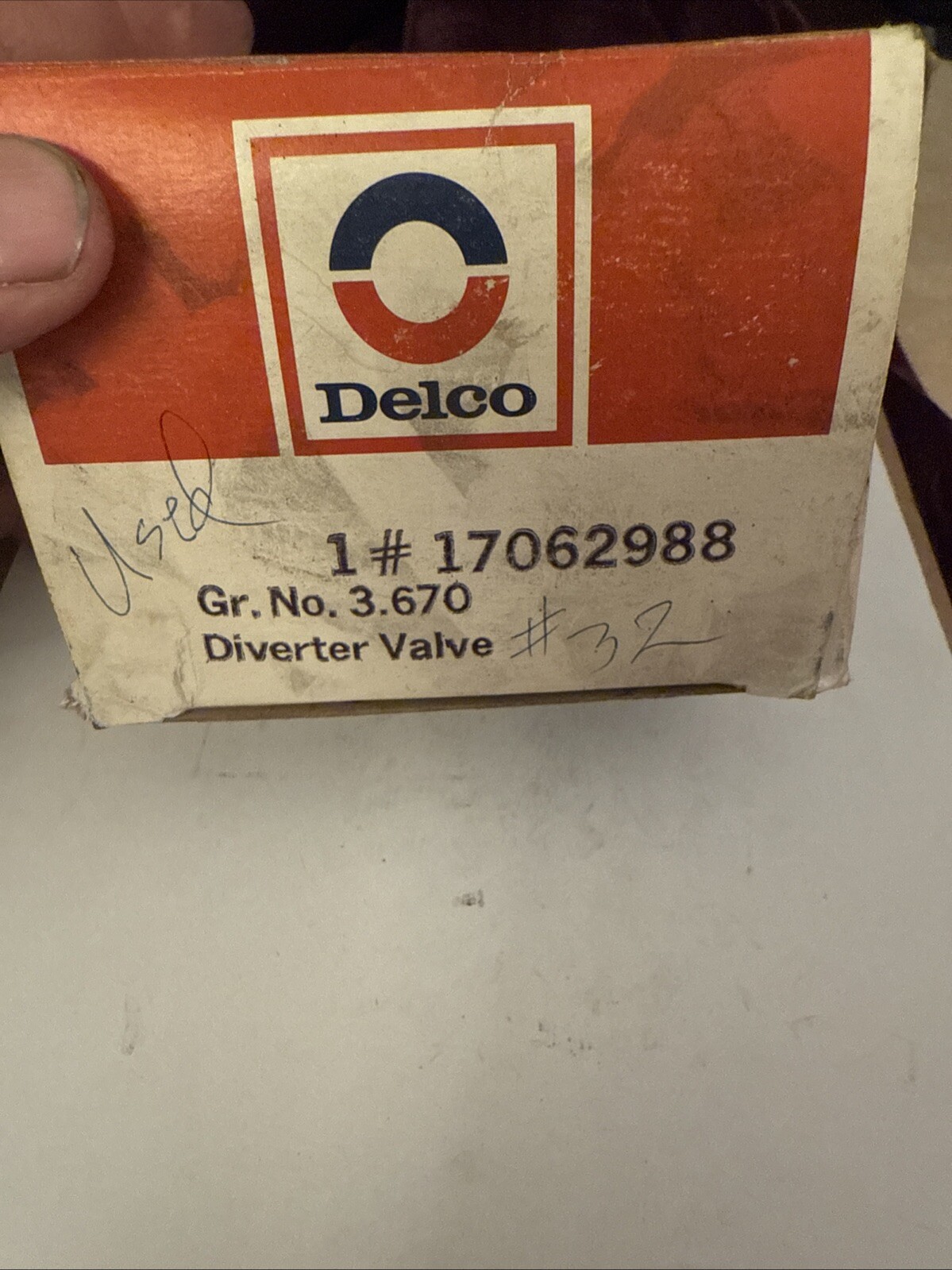 Delco 17062988 Air Bypass Diverter Valve Vintage NOS - Image 3