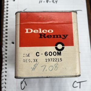 Delco Remy C-600M OEM 1972215 Voltage Regulator Vintage NOS - Sealed Box