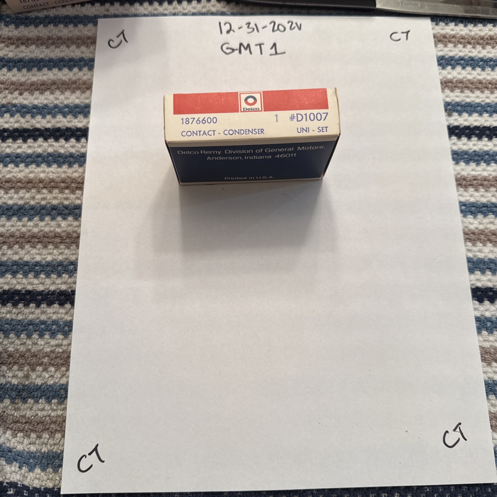 Delco Remy Gm Points D1007 #1876600 Corvette Chevelle Oldsmobile STILL SEALED