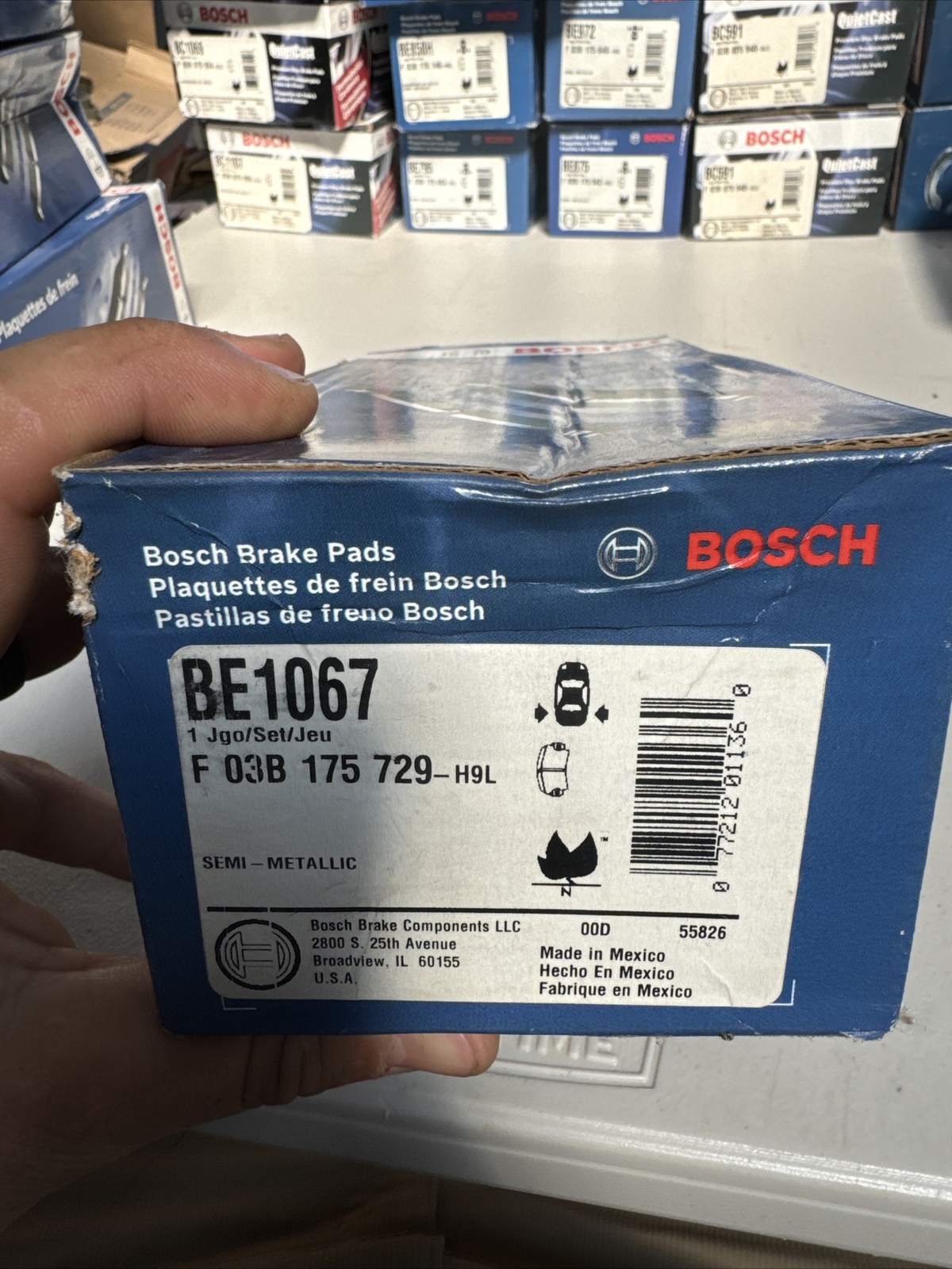 Disc Brake Pad Set-Blue Brake Pads Bosch BE1067