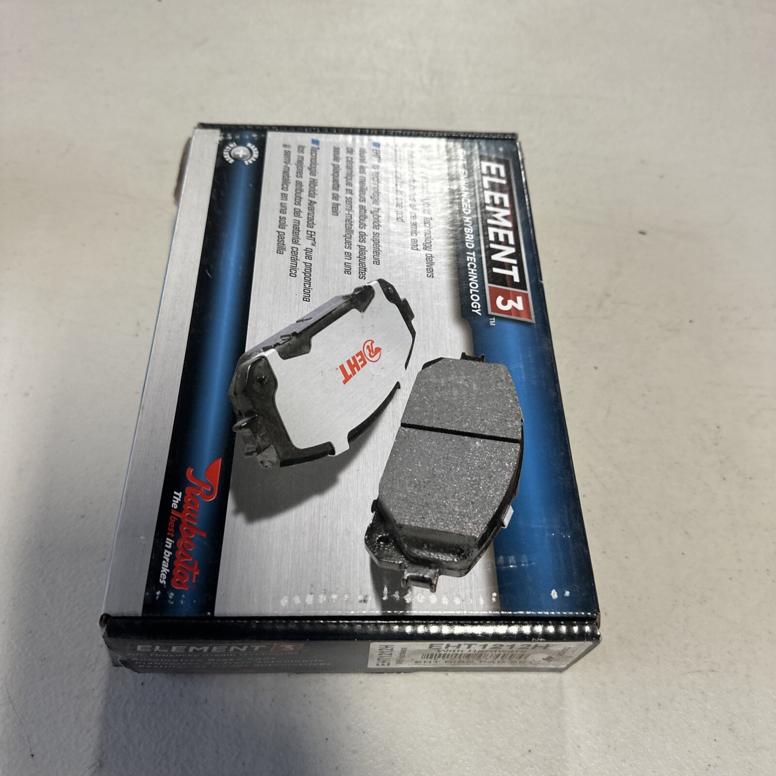 Disc Brake Pad Set-Element3 Hybrid Technology Raybestos EHT1212H - Image 3