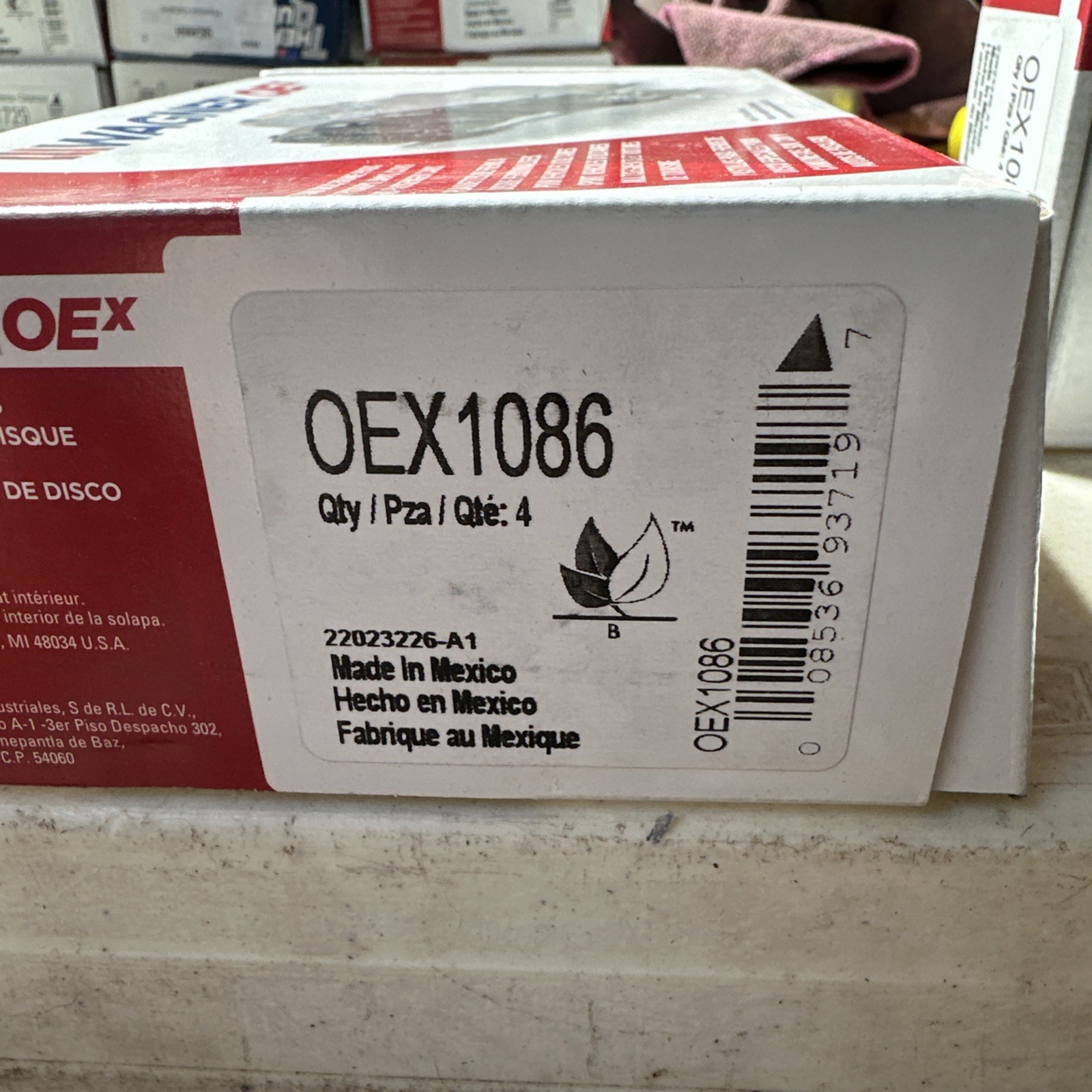 Disc Brake Pad Set-OEX Disc Brake Pad Wagner OEX1086 - Image 3