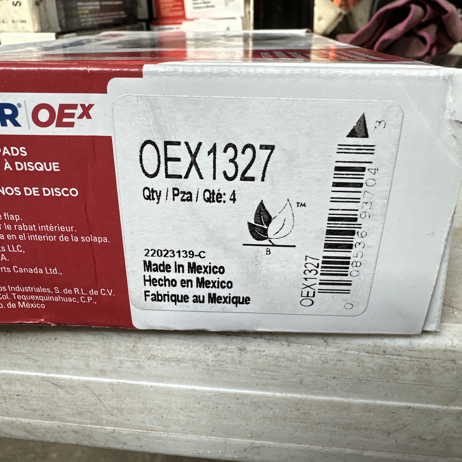 Disc Brake Pad Set-OEX Disc Brake Pad Wagner OEX1327 - Image 3