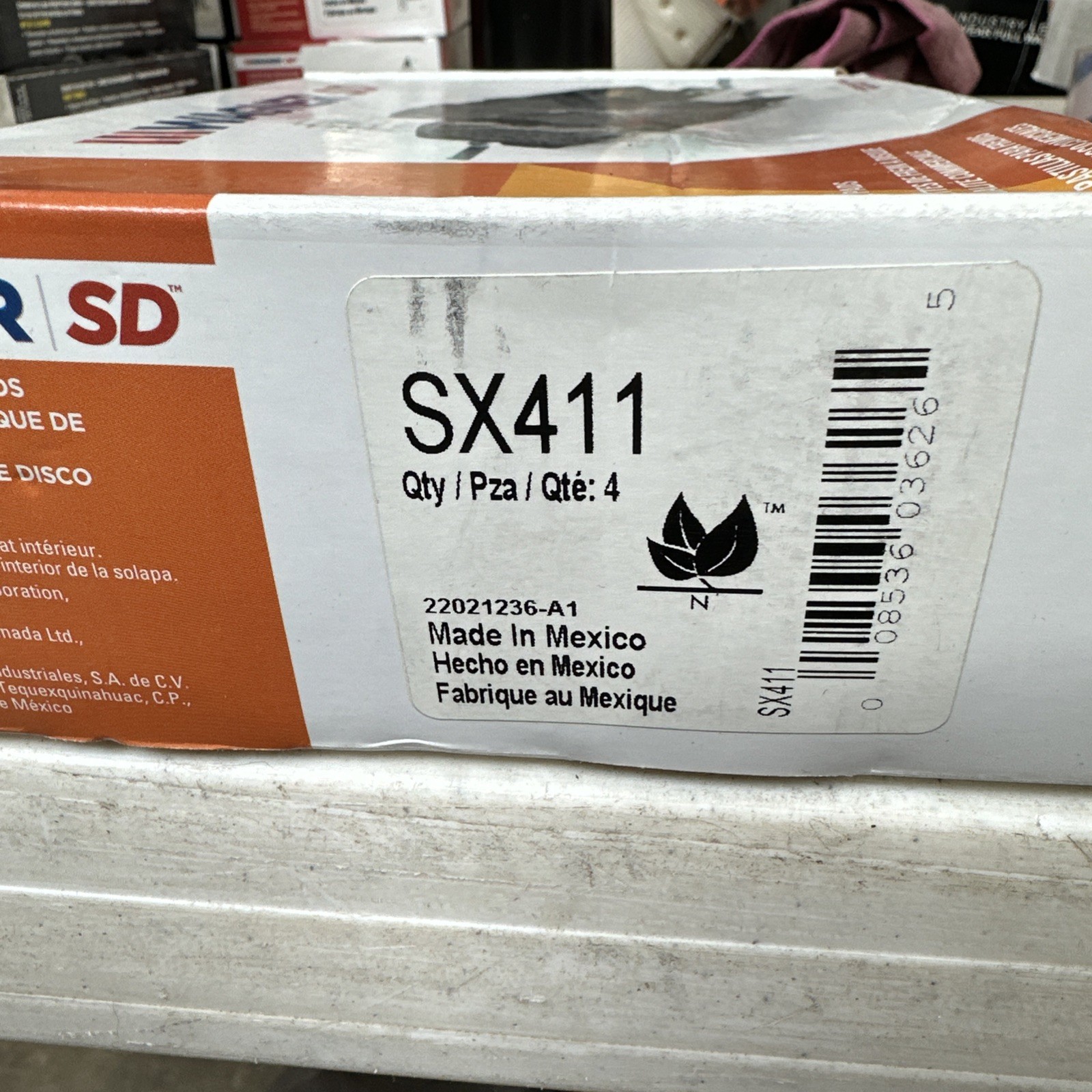 Disc Brake Pad Set-SevereDuty Disc Brake Pad Wagner SX411 - Image 3