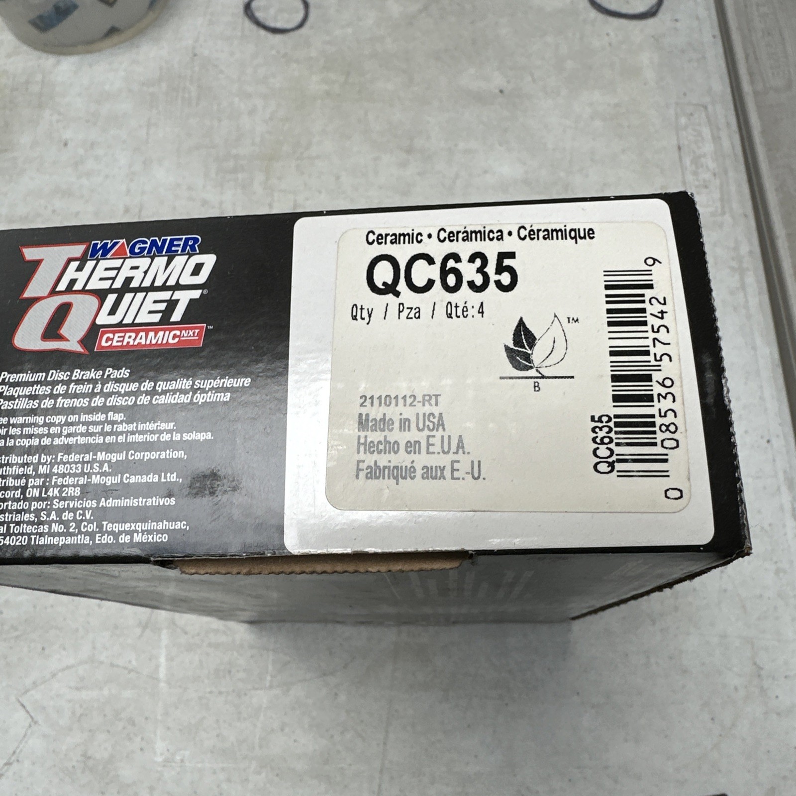 Disc Brake Pad Set-ThermoQuiet Disc Brake Pad Front QC635 fits 99-05 Mazda Miata - Image 3