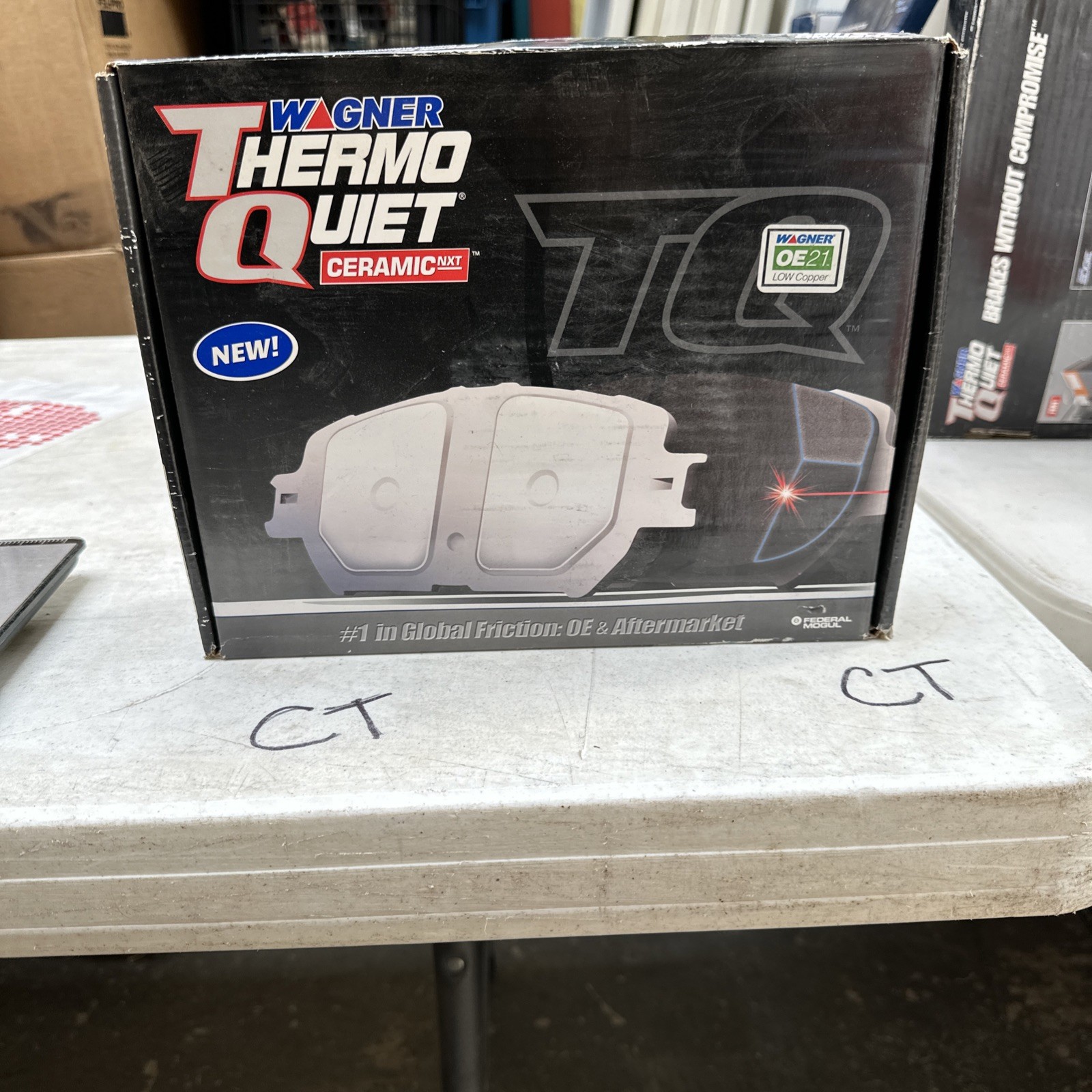 Disc Brake Pad Set-ThermoQuiet Disc Brake Pad Front Wagner QC934