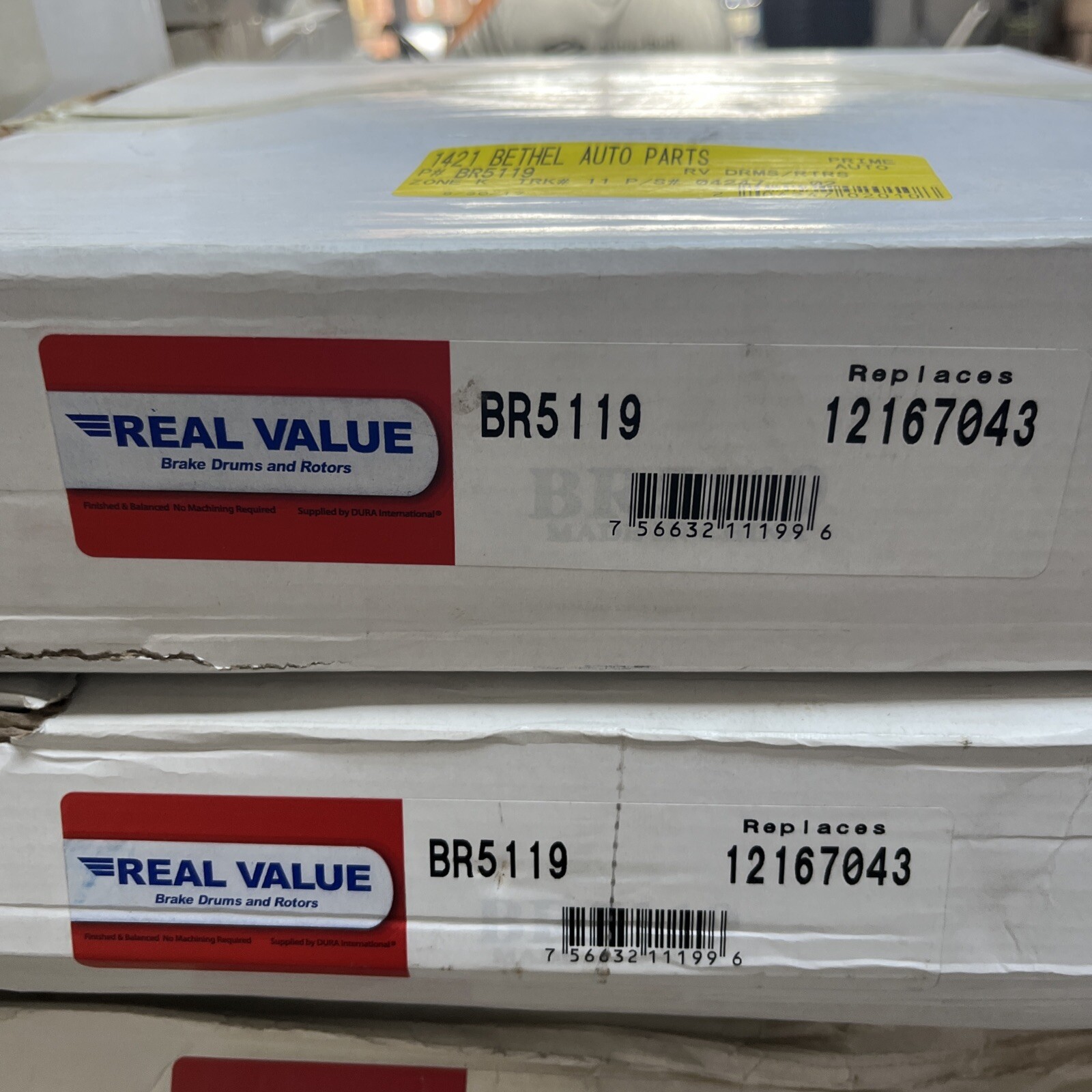 Disc Brake Rotor Real Value BR5119