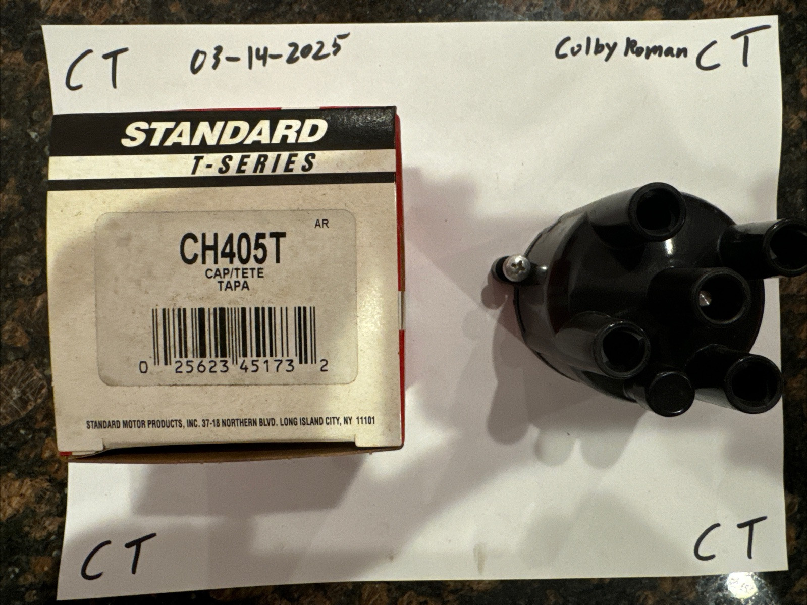 Distributor Cap Standard CH405T
