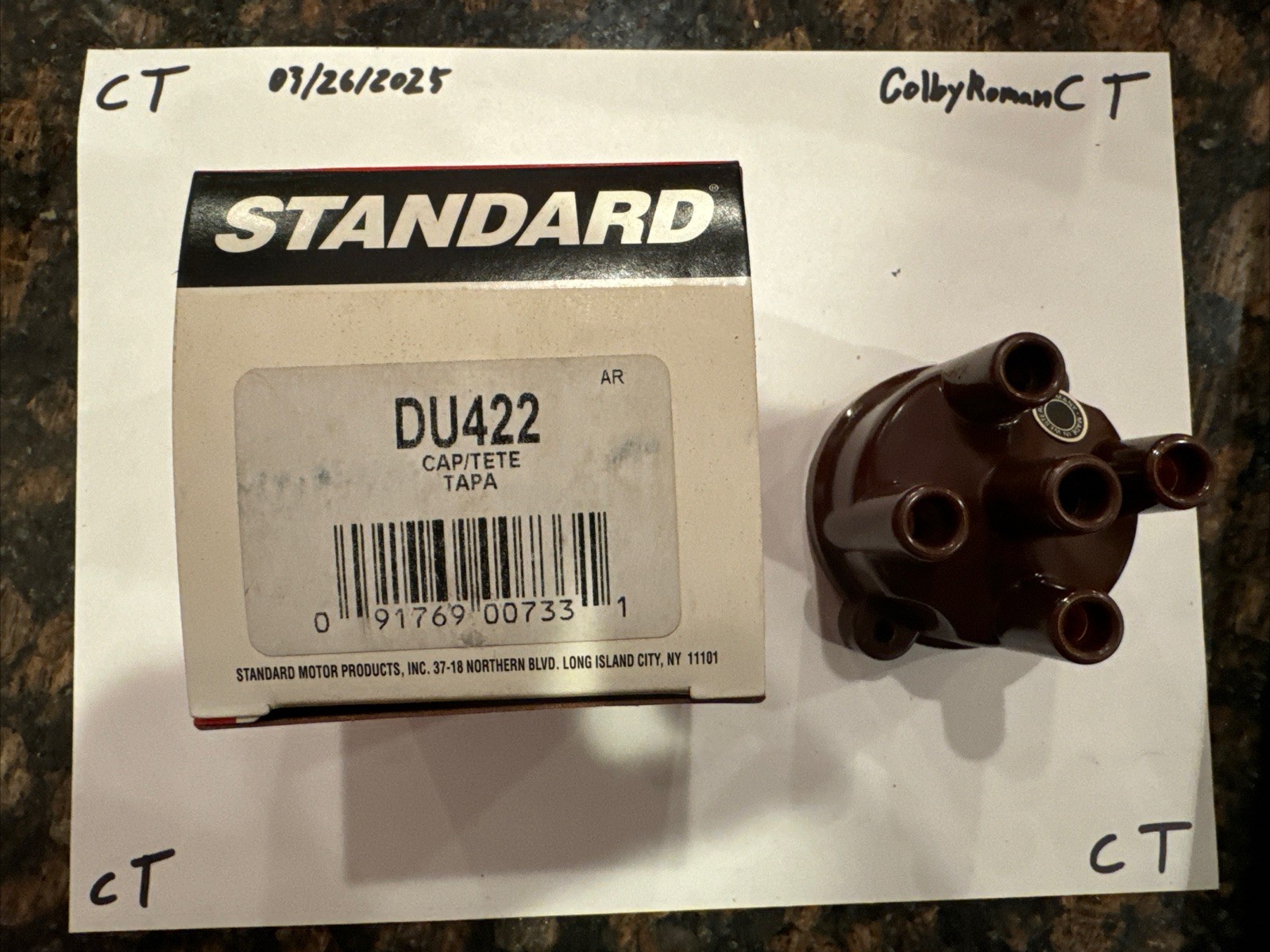 Distributor Cap Standard DU-422