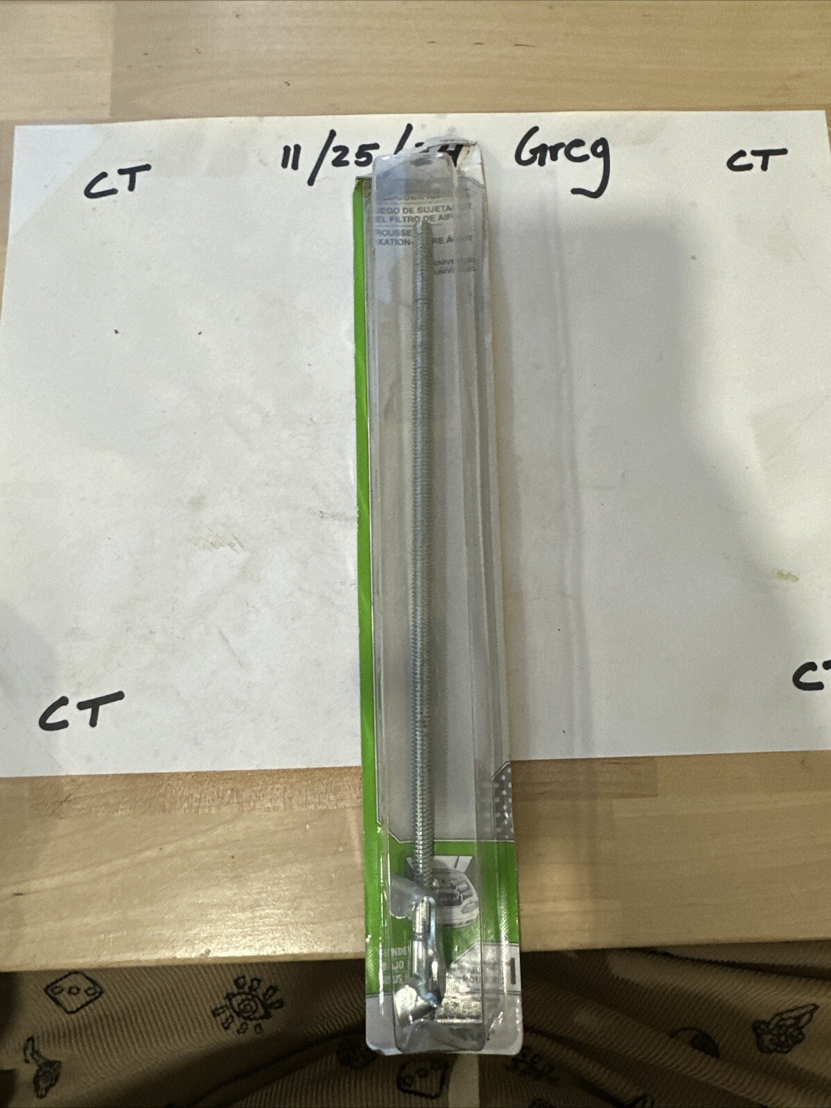 🔥Dorman 41066 Universal Air Cleaner Hold Down Stud & Wing Nut Kit🔥