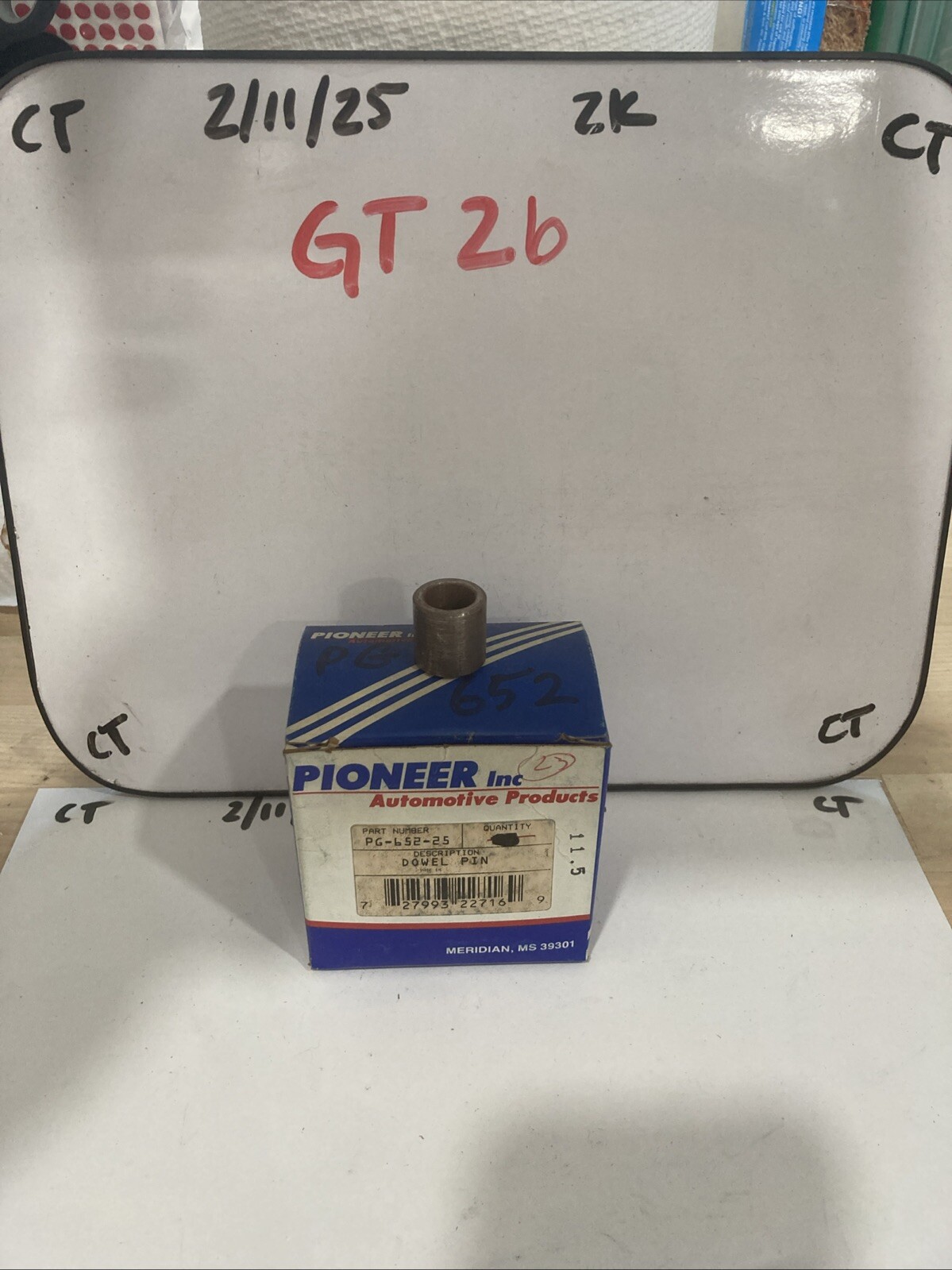 Dowel Pin Pioneer PG652-25 (sold Single)