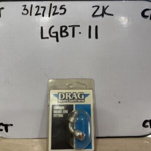 Drag Specialties 3/8" 90 Degree Brake Line Banjo Fitting for Harley DS098151