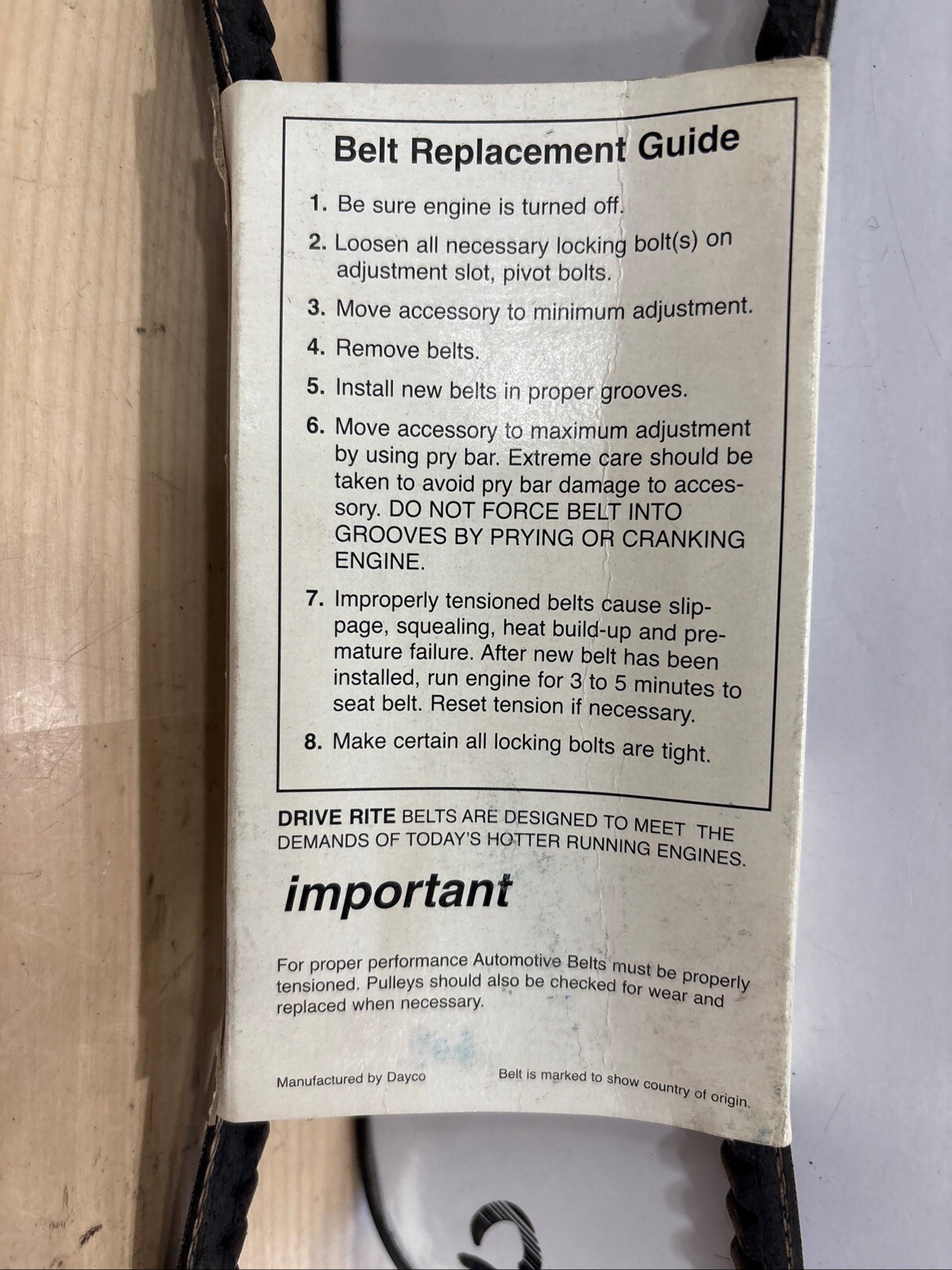 Drive Rite By Dayco V-Belt 17325DR - Image 4