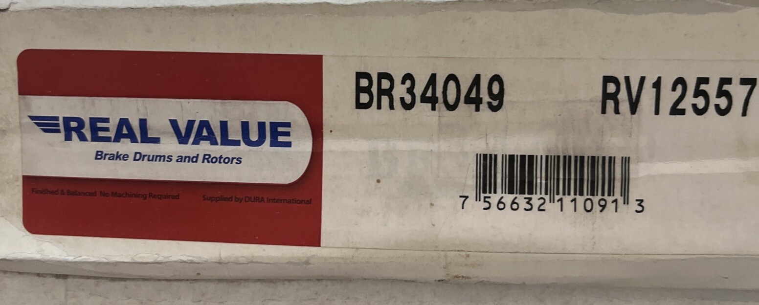 DuraGo BR34049 Disc Brake Rotor For Select 74-11 Land Rover Models