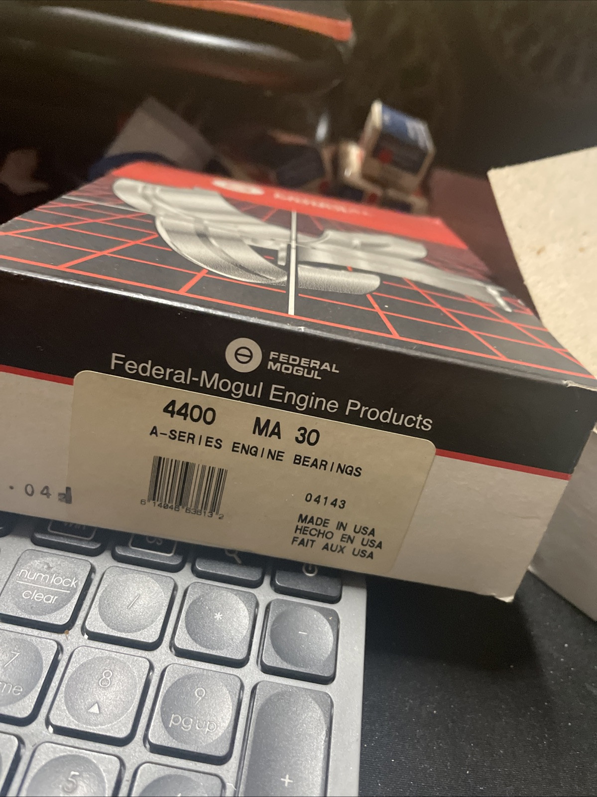 Engine Crankshaft Main Bearing Set Sealed Power 4400MA 30 - Image 4