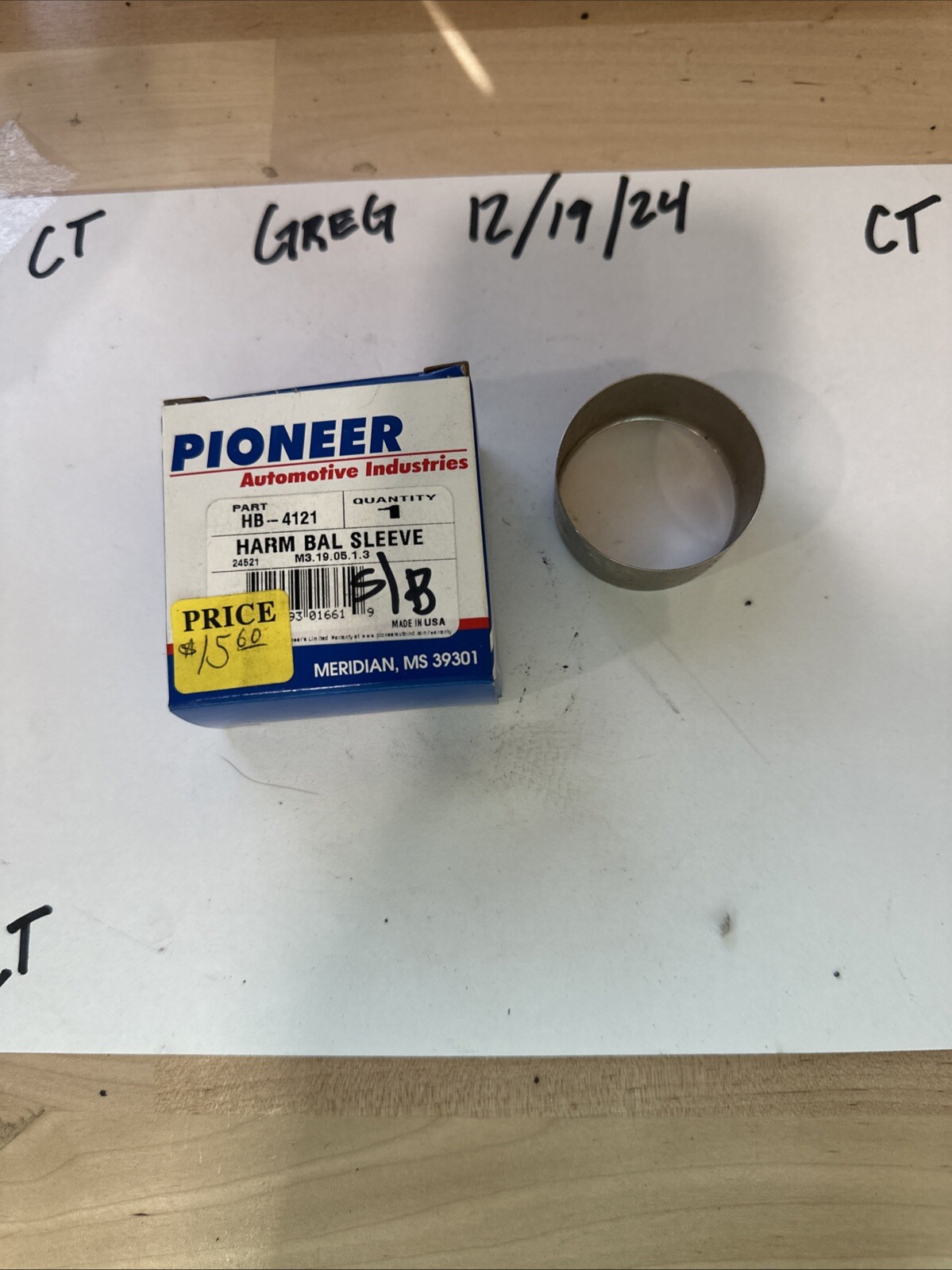 Engine Harmonic Balancer Repair Sleeve Pioneer HB-4121