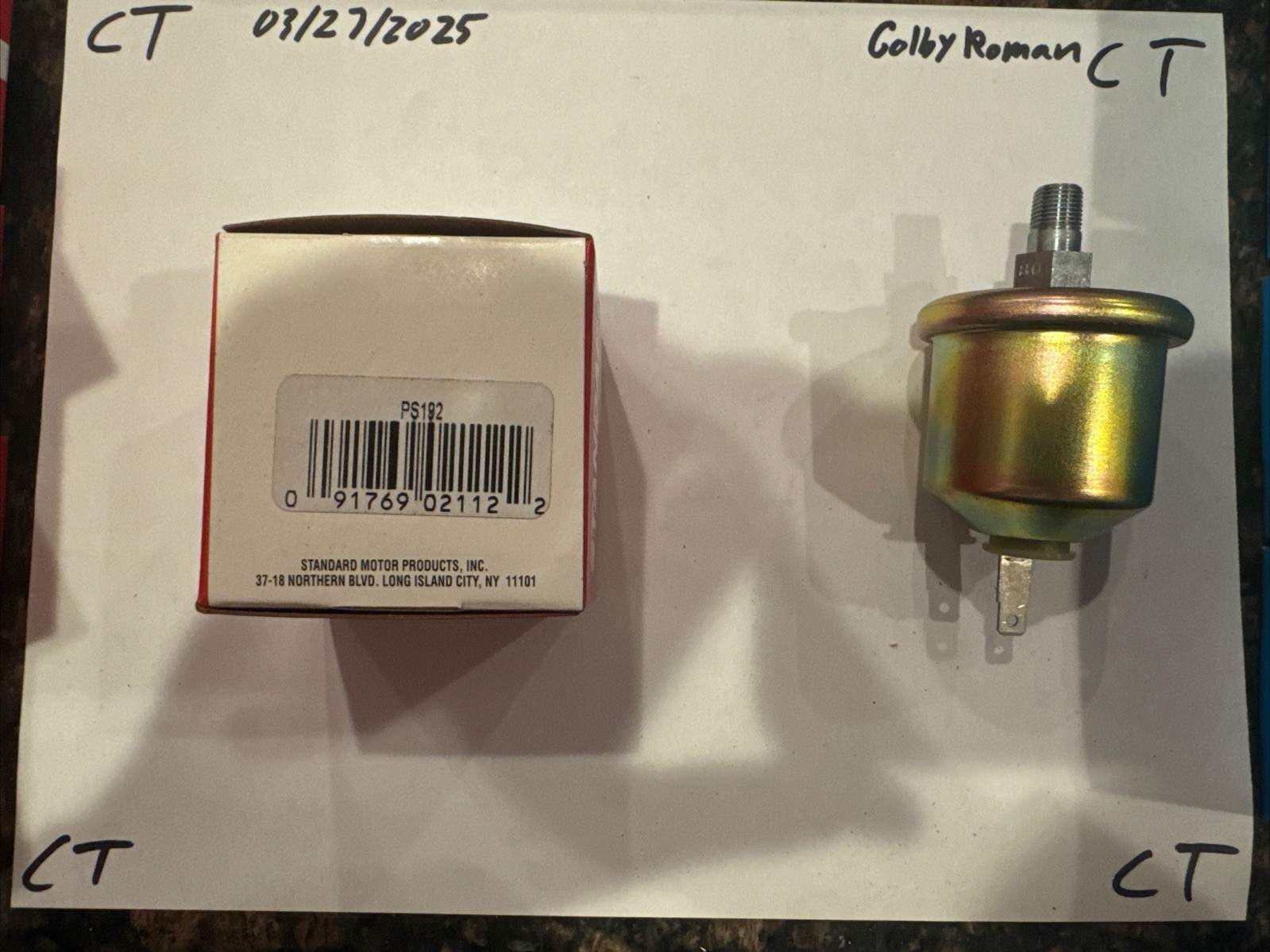 Engine Oil Pressure Switch-SOHC Standard PS-192 - Image 3