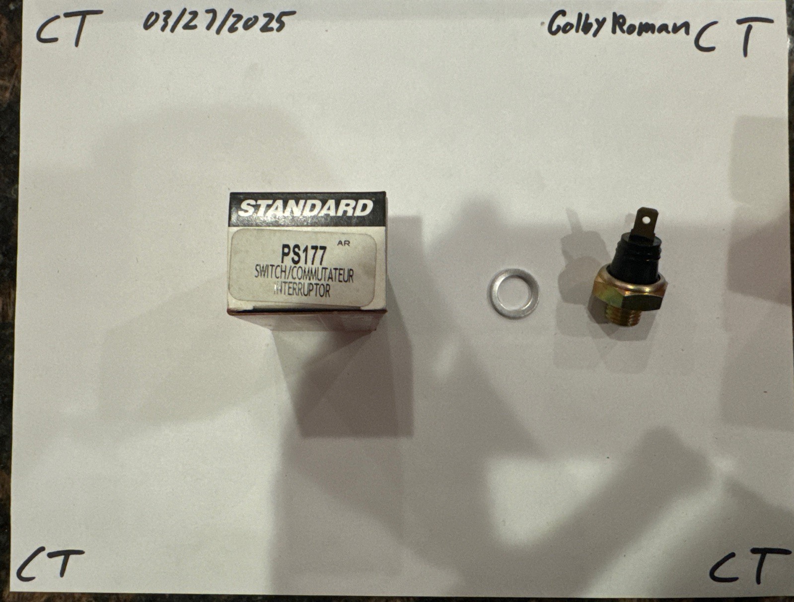 Engine Oil Pressure Switch Standard PS-177