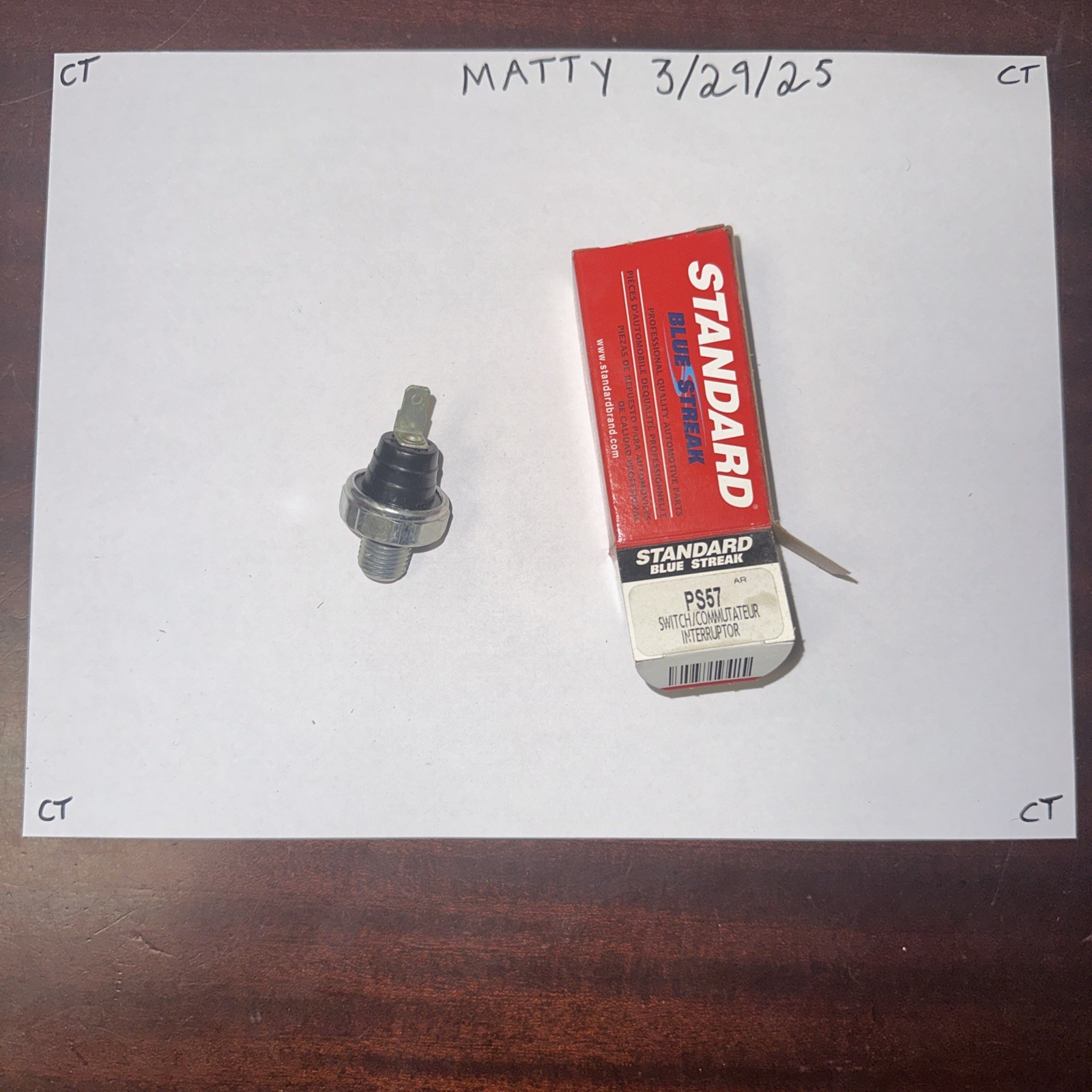 Engine Oil Pressure Switch Standard PS-57 PS57