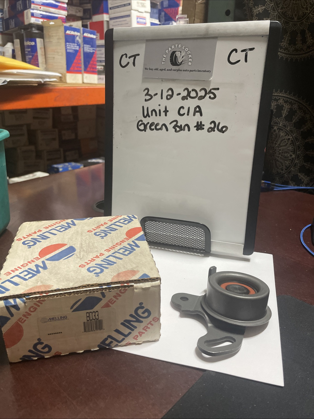 Engine Timing Belt Tensioner-Stock Left Melling BD33, PREMIUM USA BRAND!!