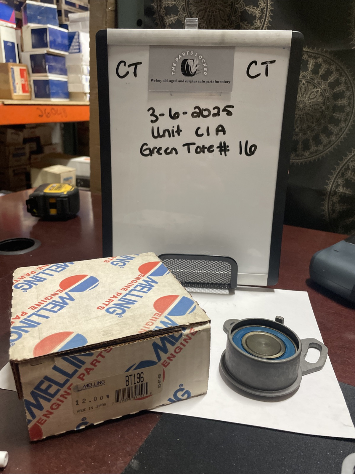 Engine Timing Belt Tensioner-Stock Melling BT196