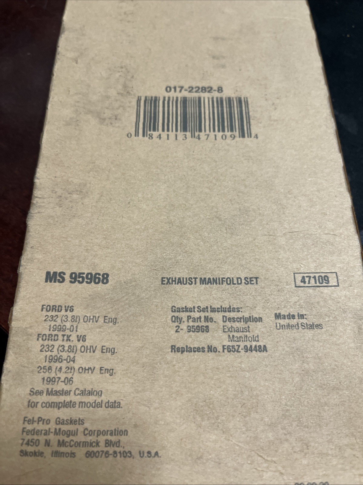 Exhaust Manifold Gasket Set Fel-Pro MS 95968 - Image 4