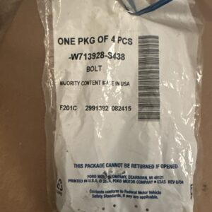 FORD GENUINE OEM BOLTS W713928 S438 PACKAGE OF 4
