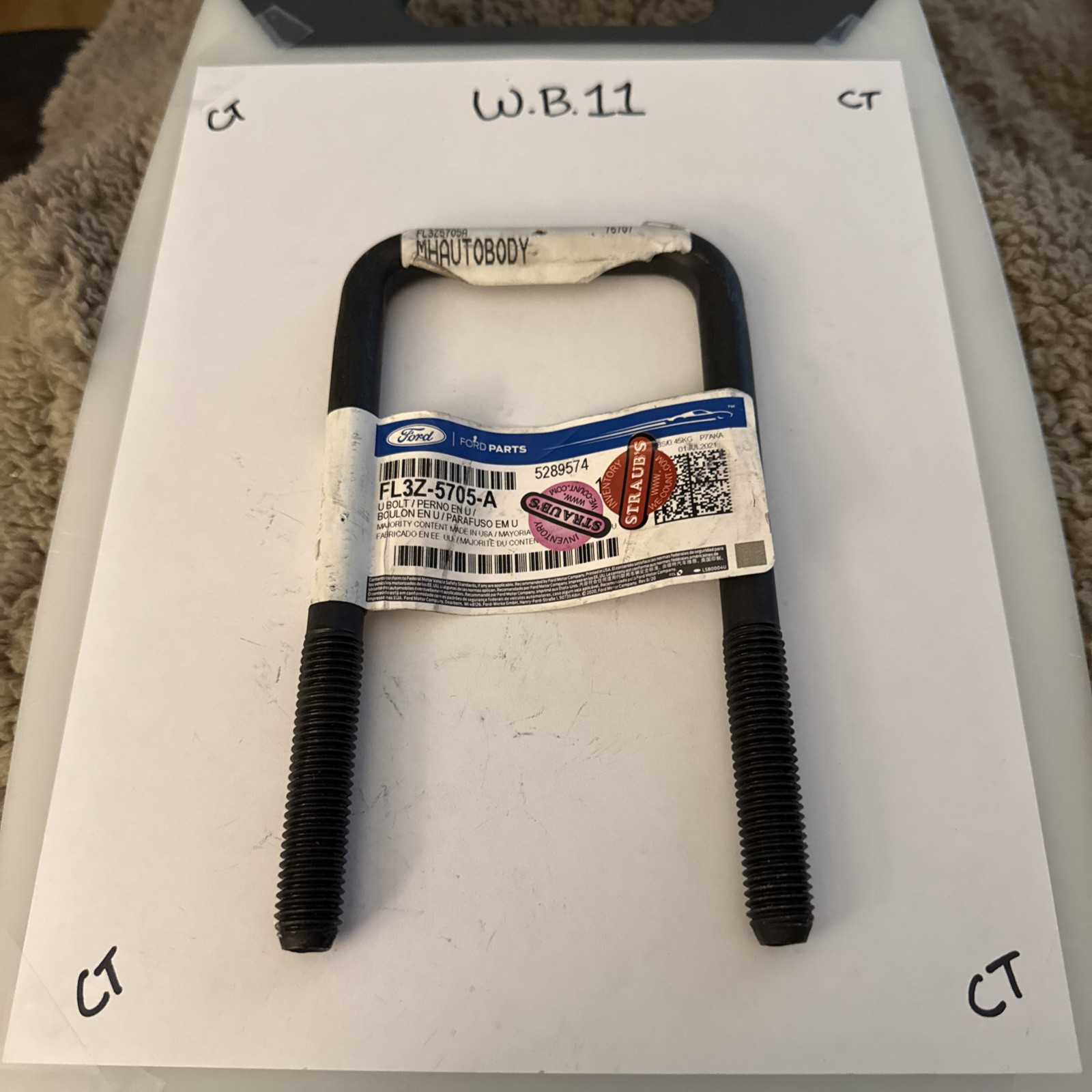 FORD OEM 15-20 F-150 Rear Suspension Suspension Components-U-Bolt FL3Z5705A