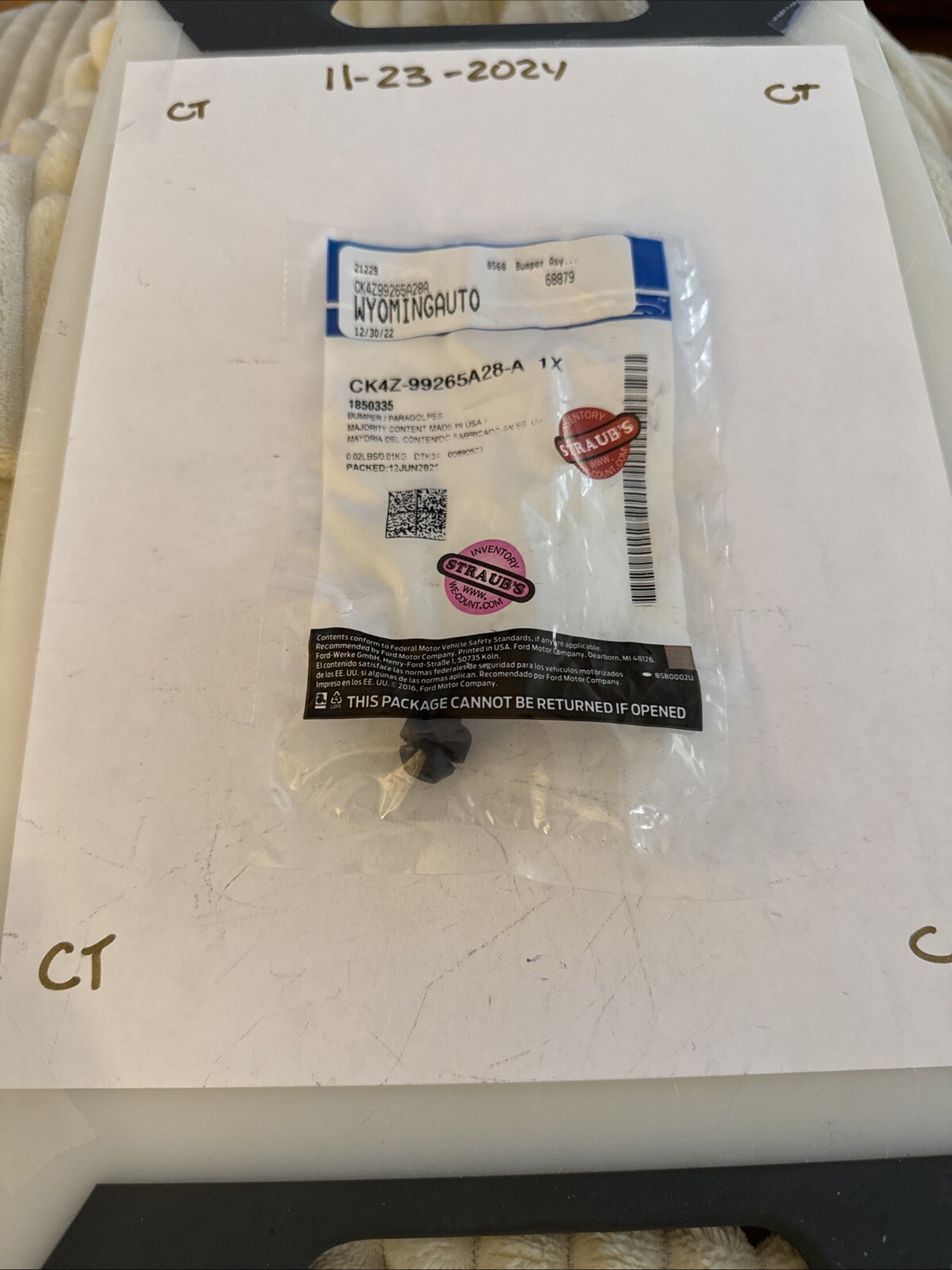 FORD OEM 15-23 E-Transit Exterior Trim-Lower Molding Bumper CK4Z99265A28A